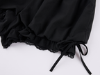Gathered lantern shorts