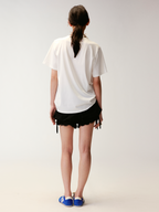 Gathered lantern shorts