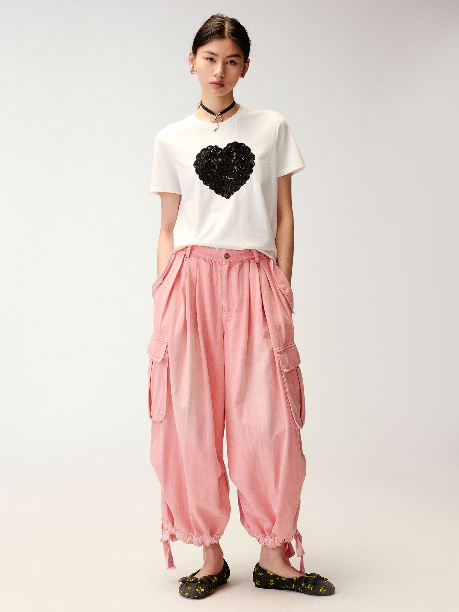 Retro pink heavy wash bloomers