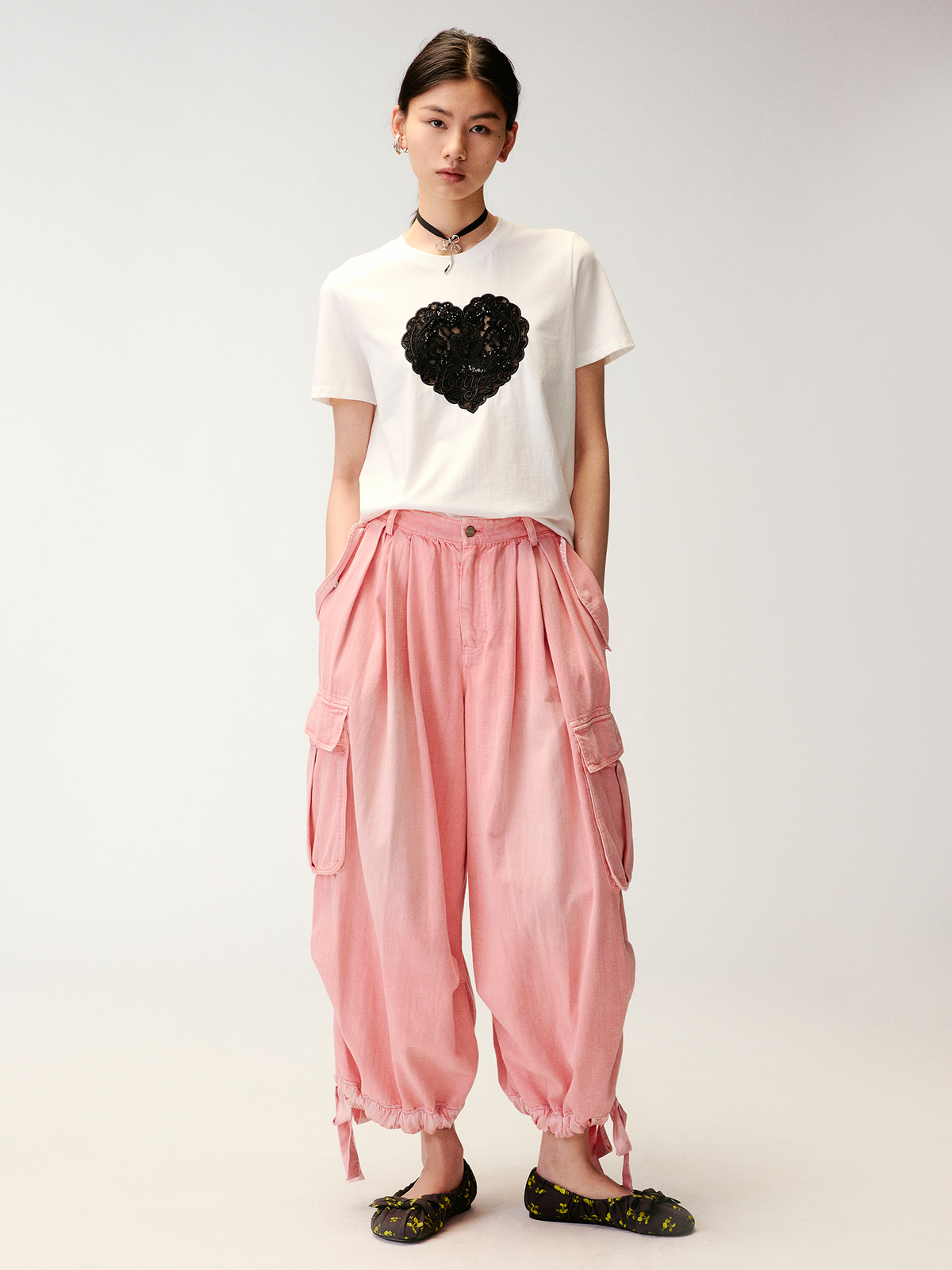Retro pink heavy wash bloomers