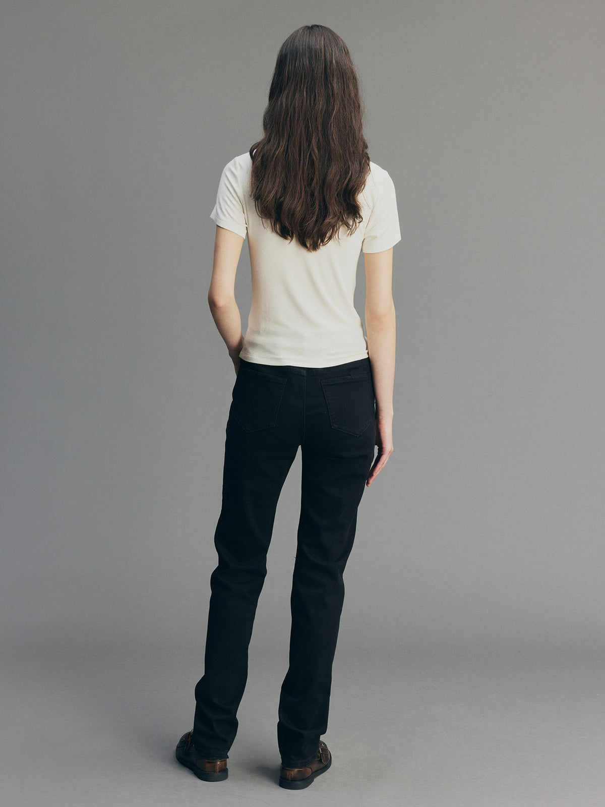 Youthful Flocked Note Graphic T-Shirt