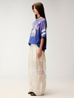 Lace embroidered hedgehog T-shirt