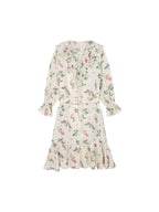 Insect and floral print dress
