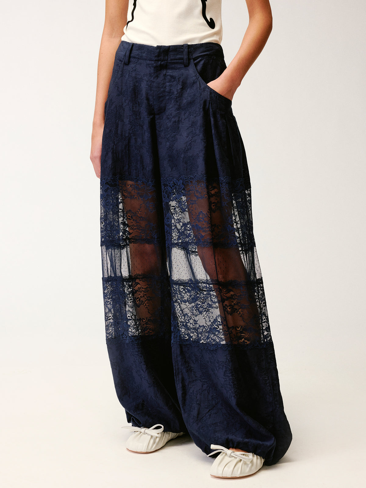 Lace patchwork bloomers