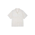 Lace Patchwork Cuban Collar T-Shirts