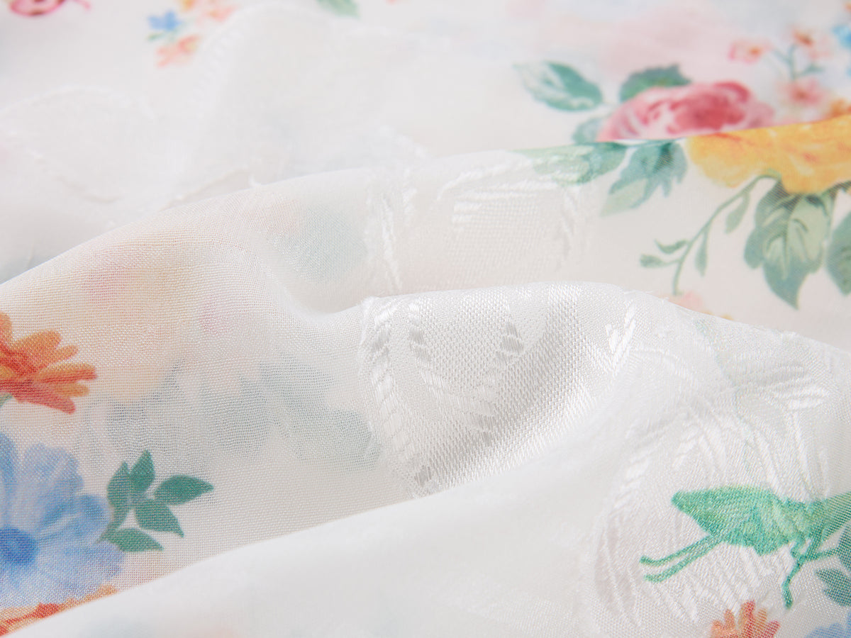 Vintage Wallpaper Print Hooded Shirt