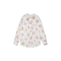 Vintage Wallpaper Print Hooded Shirt