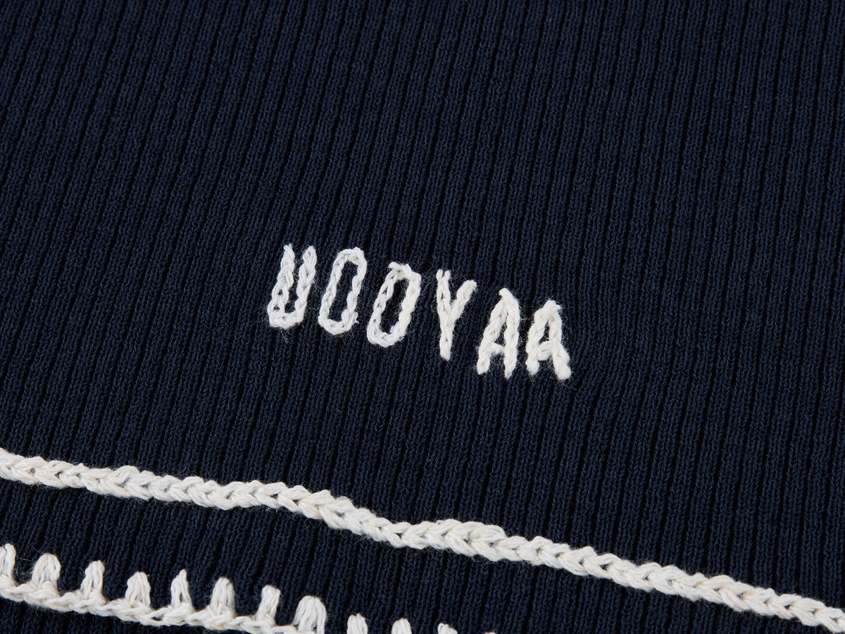Bow-Tie Sailor Collar Knit Vest
