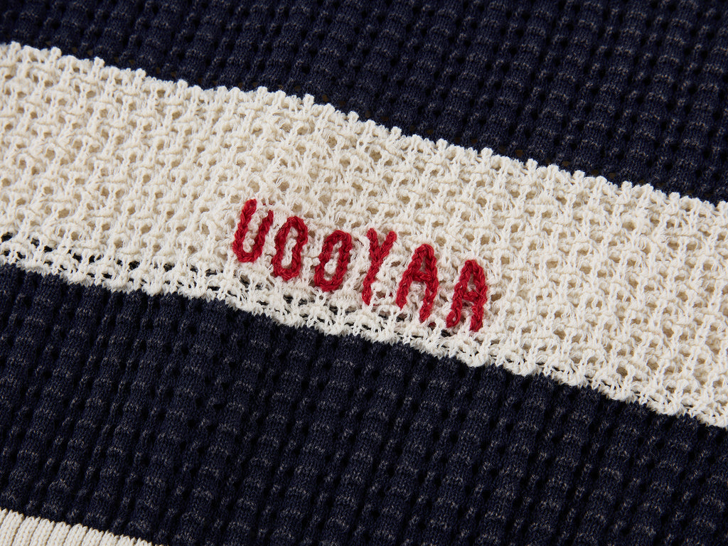 Striped Sailor Collar Bow Knit T-Shirts