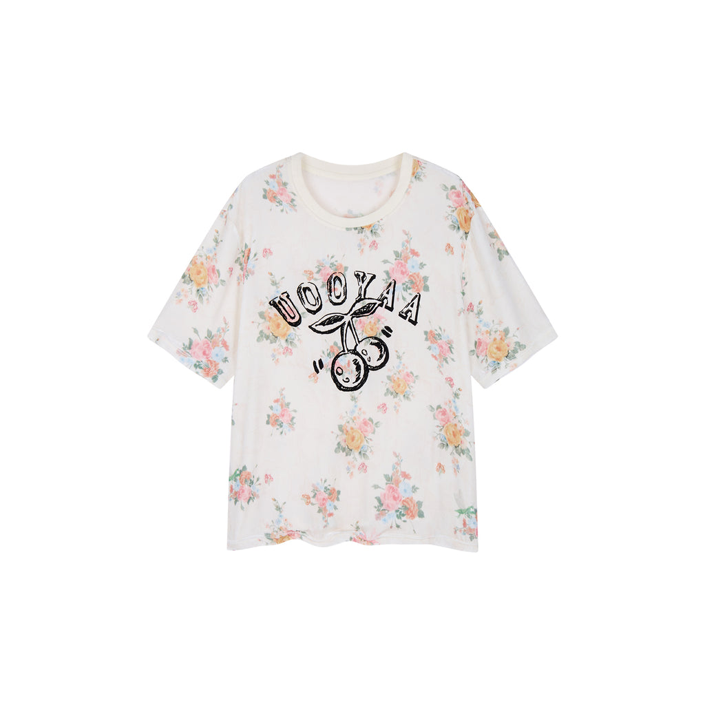Effortless Wallpaper Floral T-Shirts