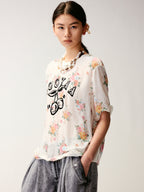 Effortless Wallpaper Floral T-Shirts