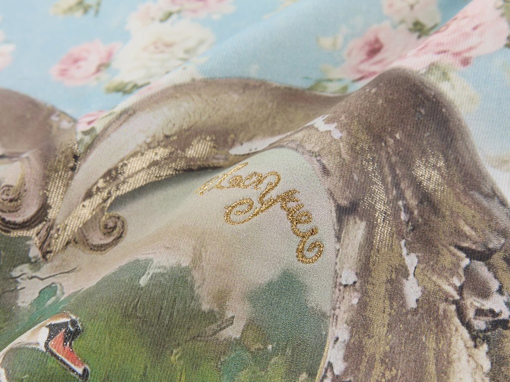 Swan Graphic Print Cotton T-shirt