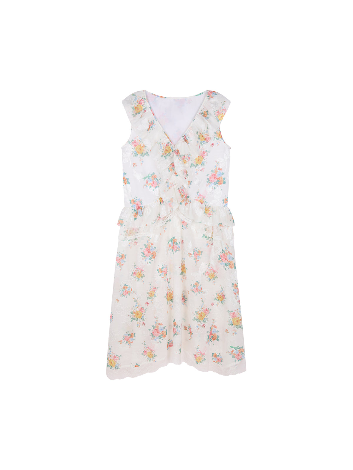Wallpaper Floral Sleeveless Dress