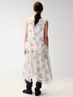 Wallpaper Floral Sleeveless Dress