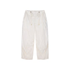Eyelet Cutout Floral Parachute Pants
