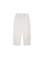Eyelet Cutout Floral Parachute Pants