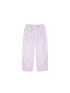 Eyelet Cutout Floral Parachute Pants