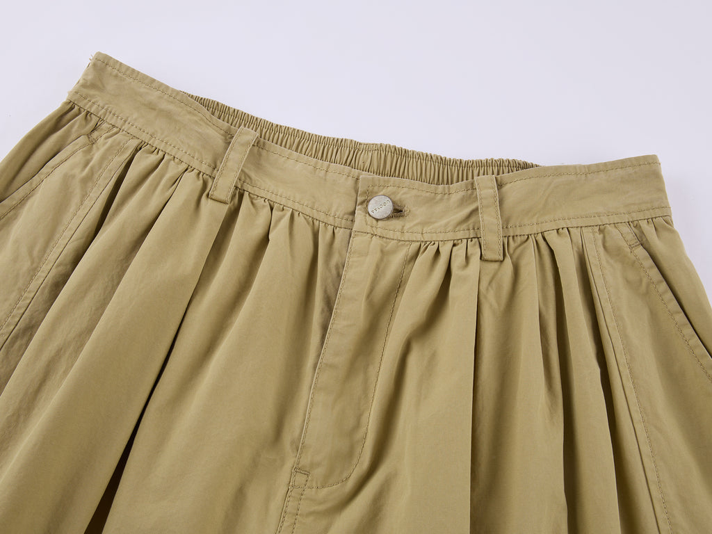 Multi-Pockets Knee-Length Cargo Shorts