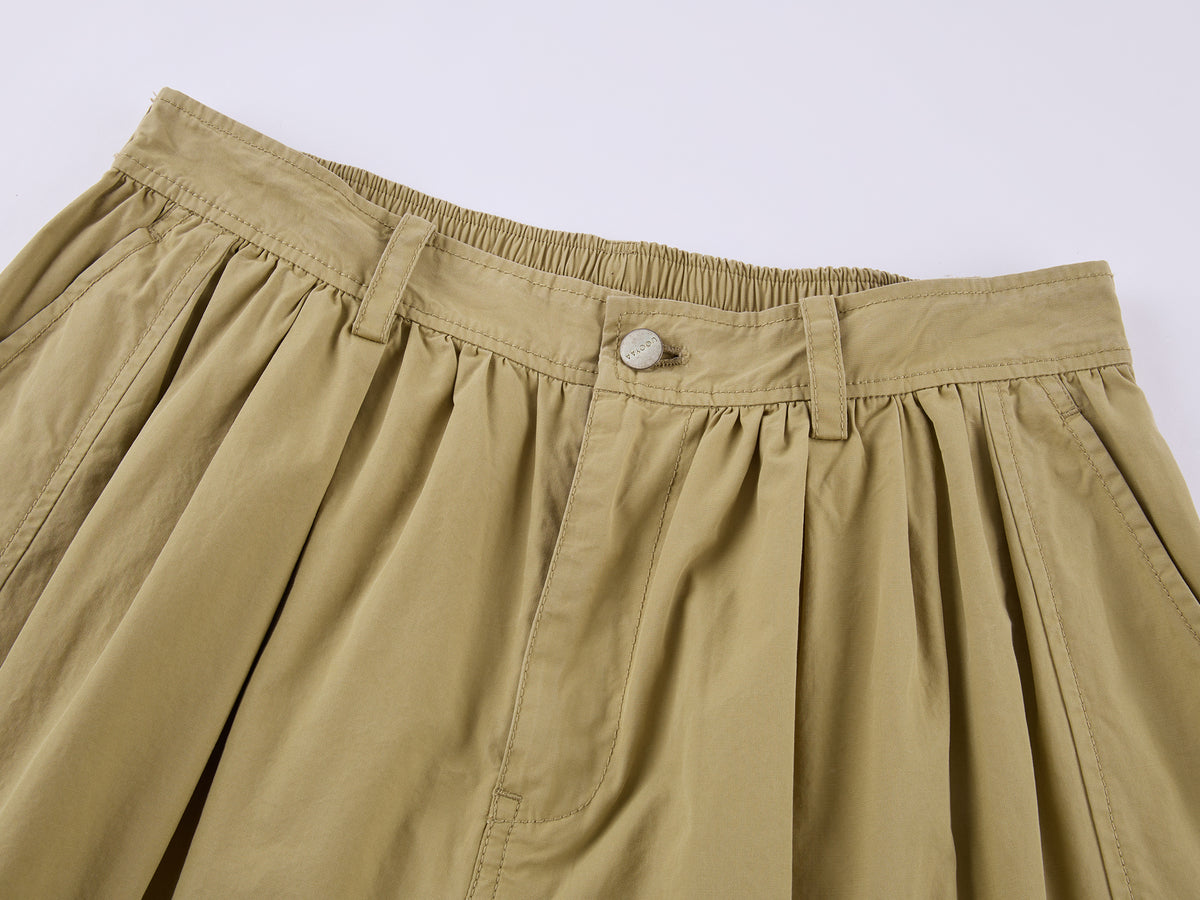 Multi-Pockets Knee-Length Cargo Shorts