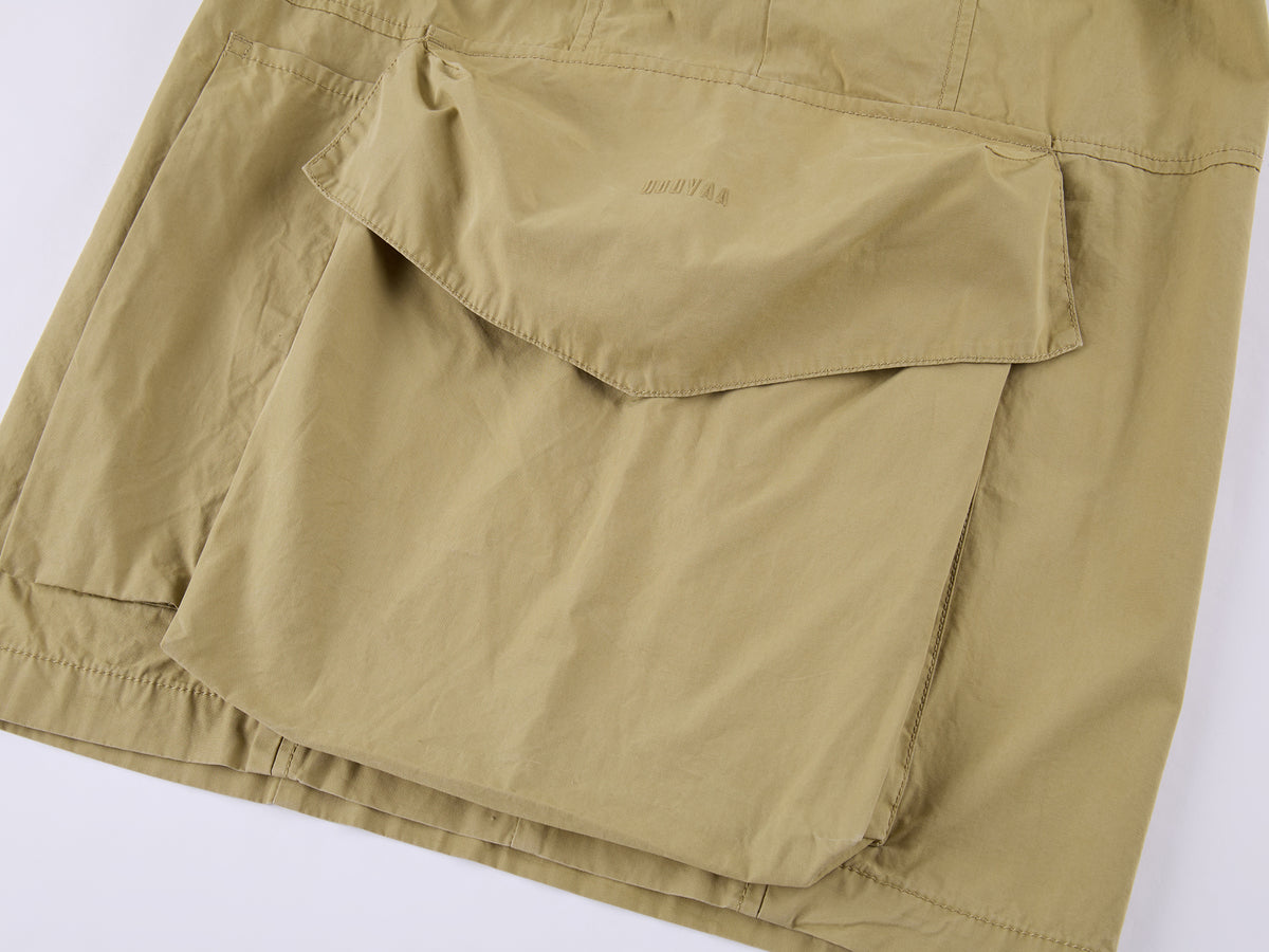 Multi-Pockets Knee-Length Cargo Shorts