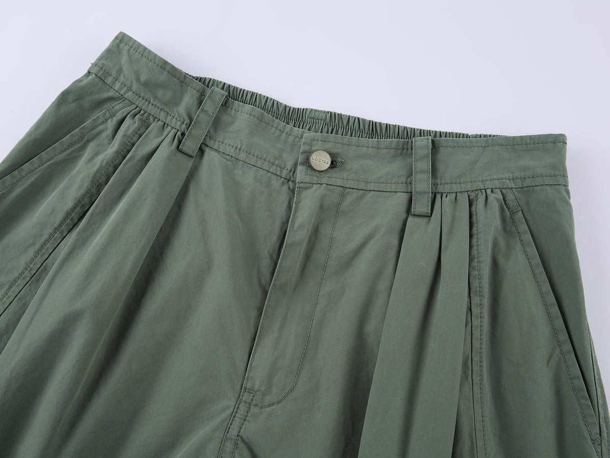Multi-Pockets Knee-Length Cargo Shorts