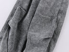 Pleated Cropped Cargo Pants