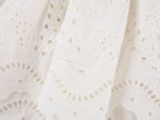 Eyelet Cutout Floral Mini Skirt
