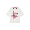 Lace Distressed Flocked T-shirt