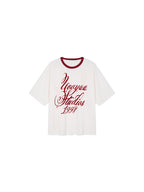Lace Distressed Flocked T-shirt