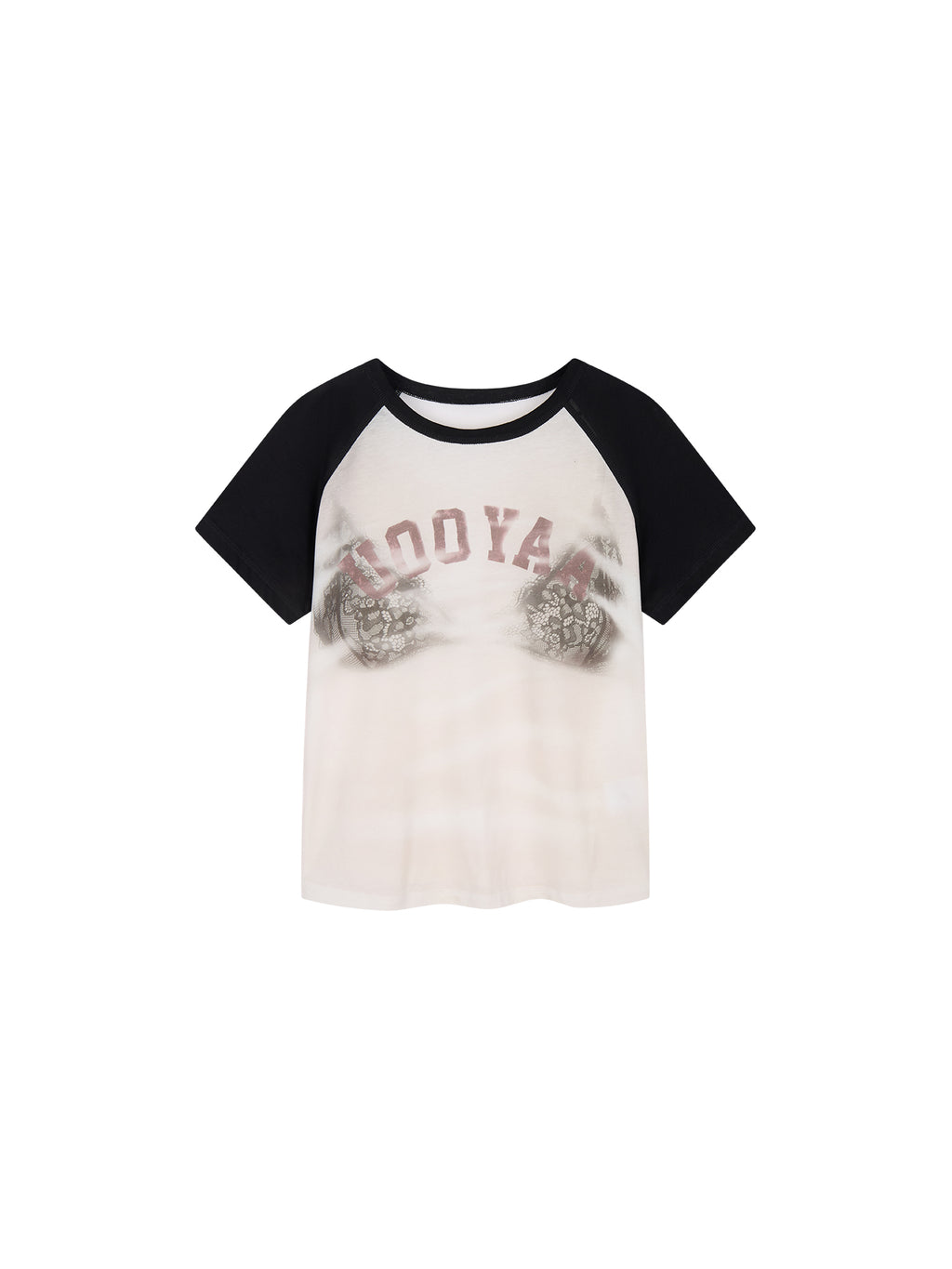 Graphic Illusion Spliced T-shirt