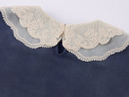Lace Peter Pan Collar Washed T-shirt