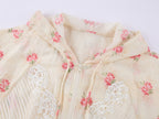 Lace Trim Floral Sporty Jacket