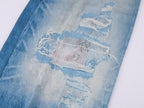 Graphic Illusion Printed Jeans