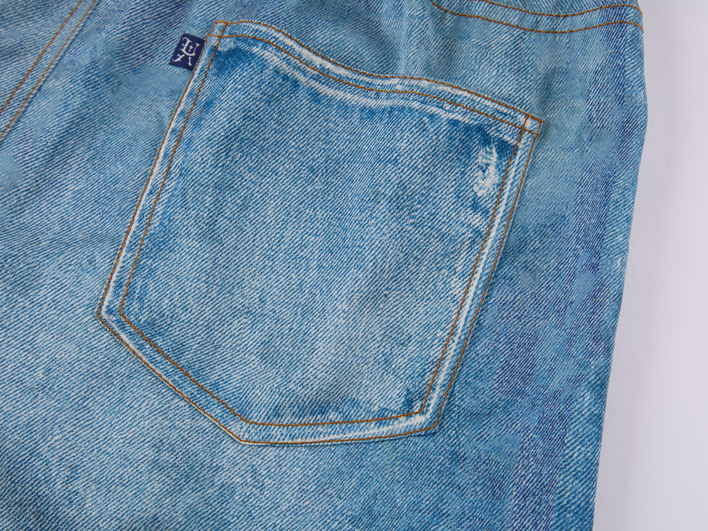 Graphic Illusion Printed Jeans