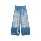 Graphic Illusion Printed Jeans