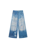 Graphic Illusion Printed Jeans