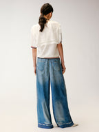 Graphic Illusion Printed Jeans