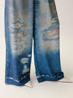 Graphic Illusion Printed Jeans