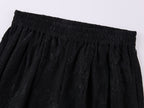 Lace Wide-Leg Lantern Pants