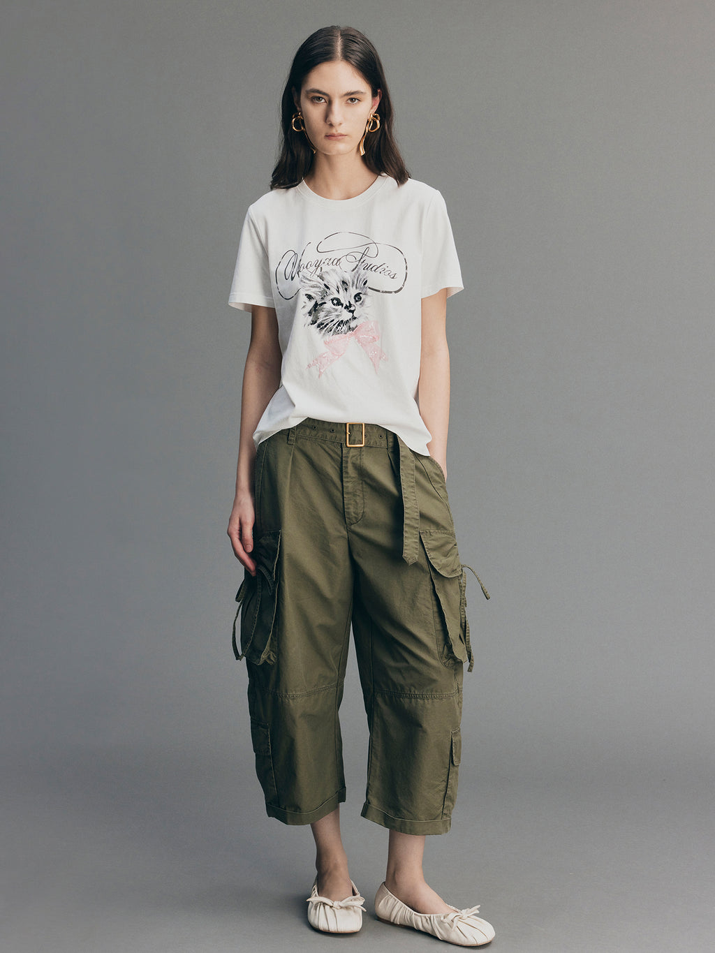 Glam Rock Kitten Graphic T-Shirt
