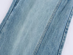 Vintage Wash Wide-Leg Jeans