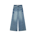 Vintage Wash Wide-Leg Jeans