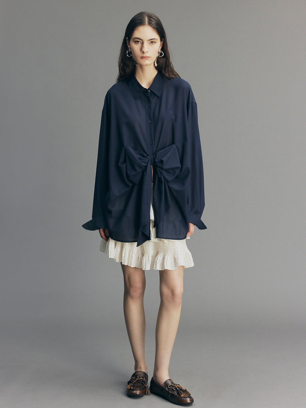 Reversible 3D-Bow Tailored Shirt