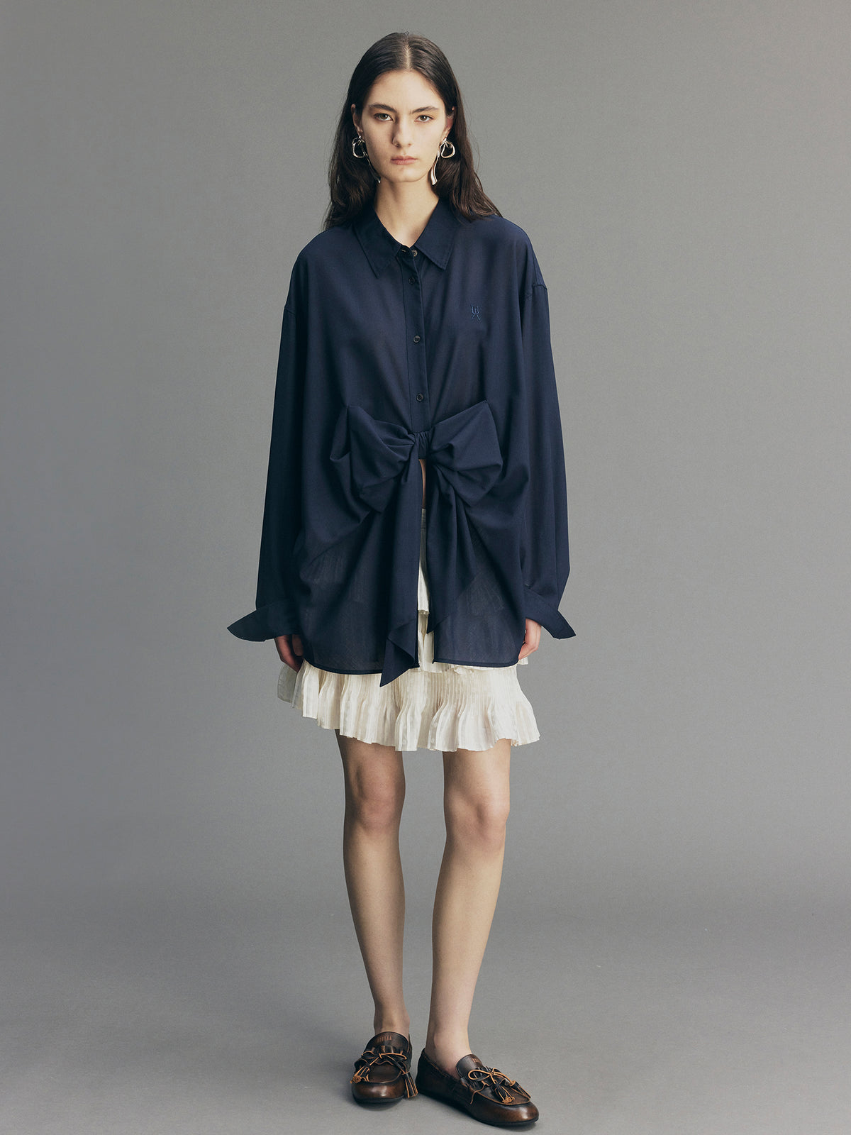 Reversible 3D-Bow Tailored Shirt