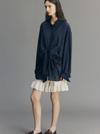 Reversible 3D-Bow Tailored Shirt