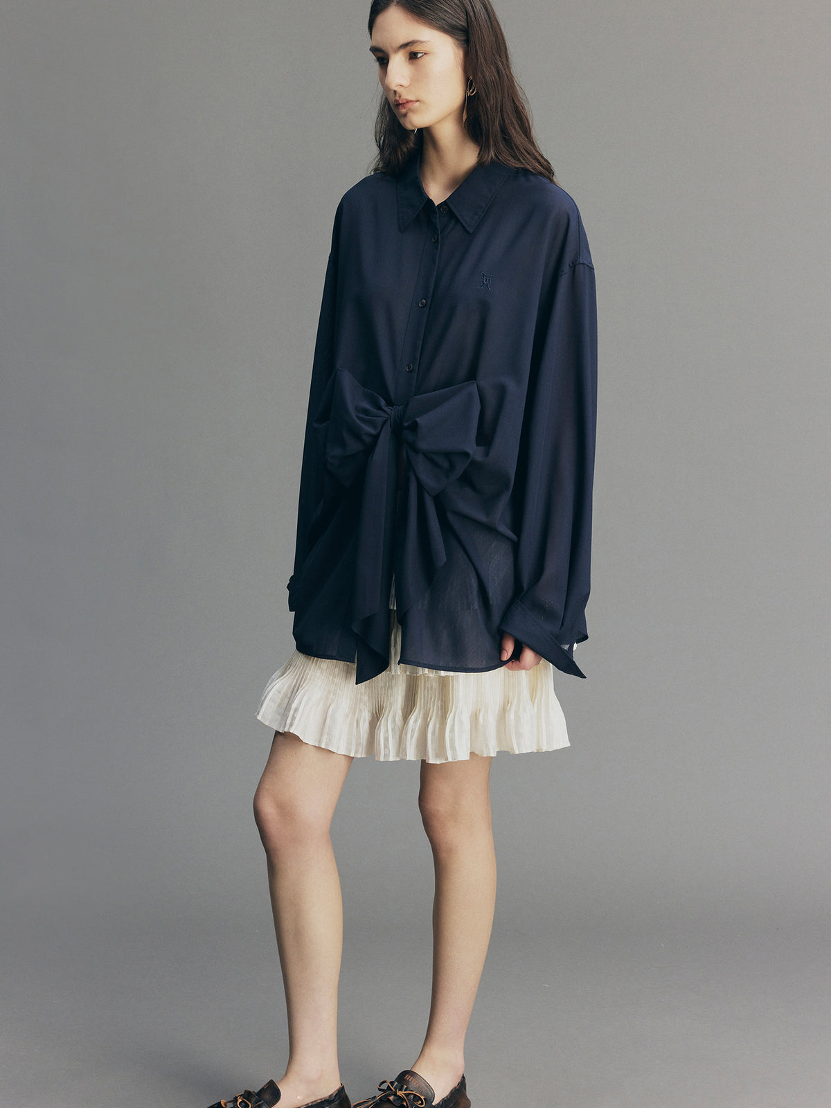 Reversible 3D-Bow Tailored Shirt