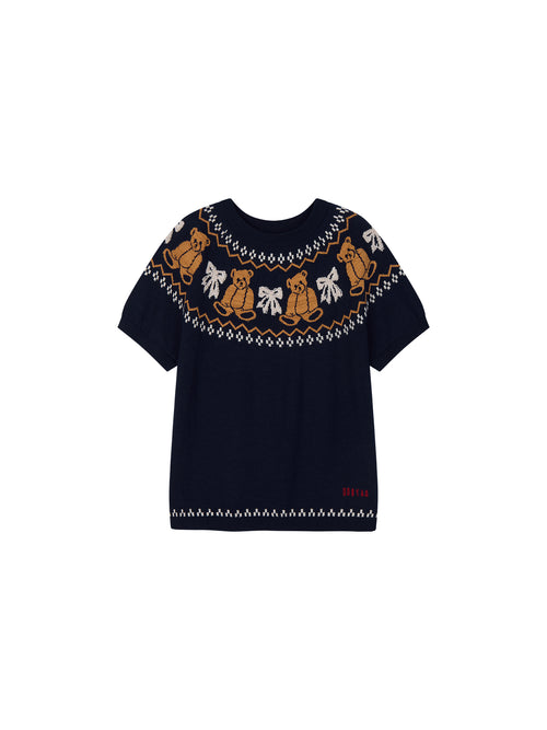 Bear & Bow Fair Isle Knit T-shirt