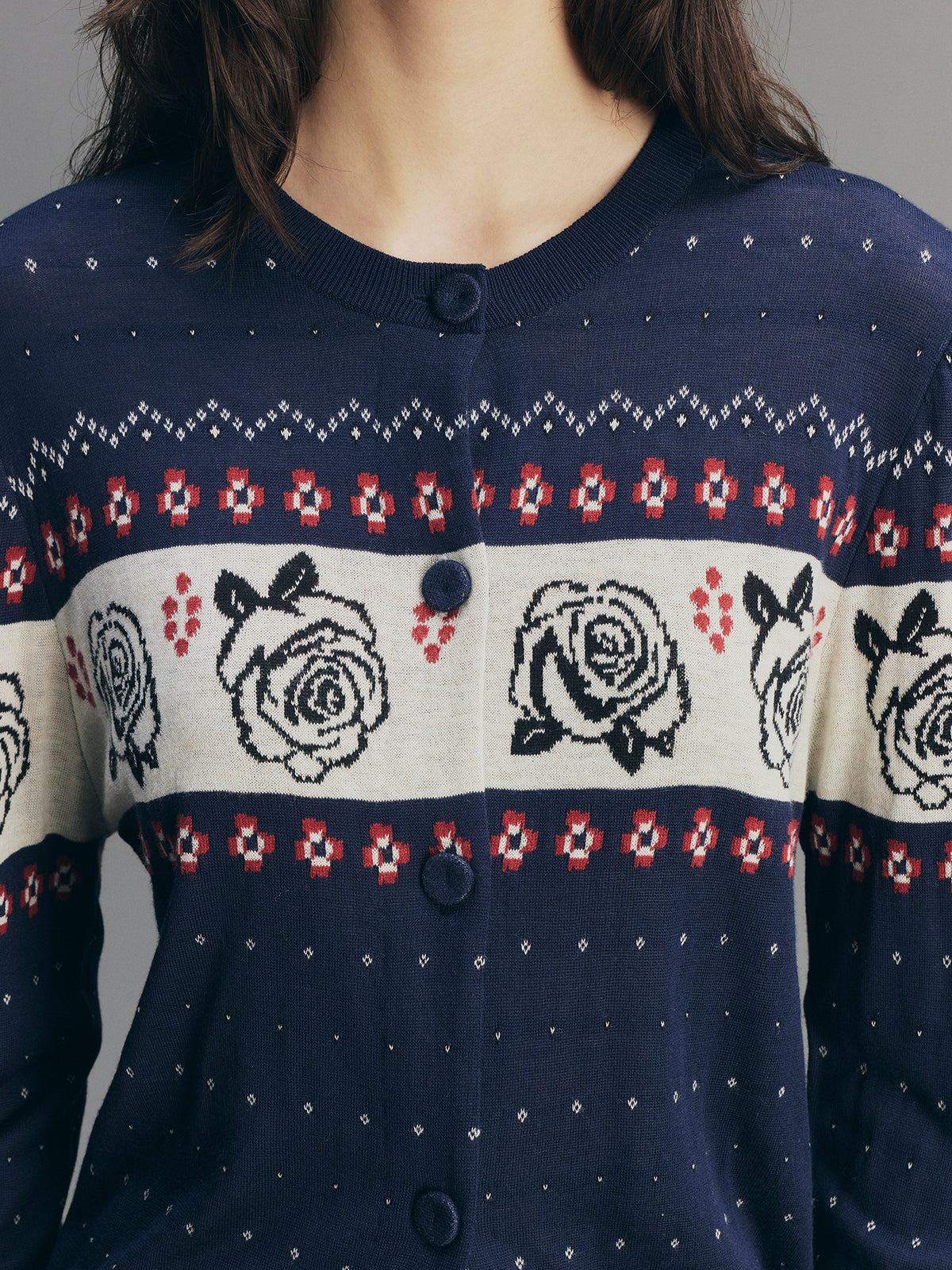 Romantic Vintage Floral Cardigan