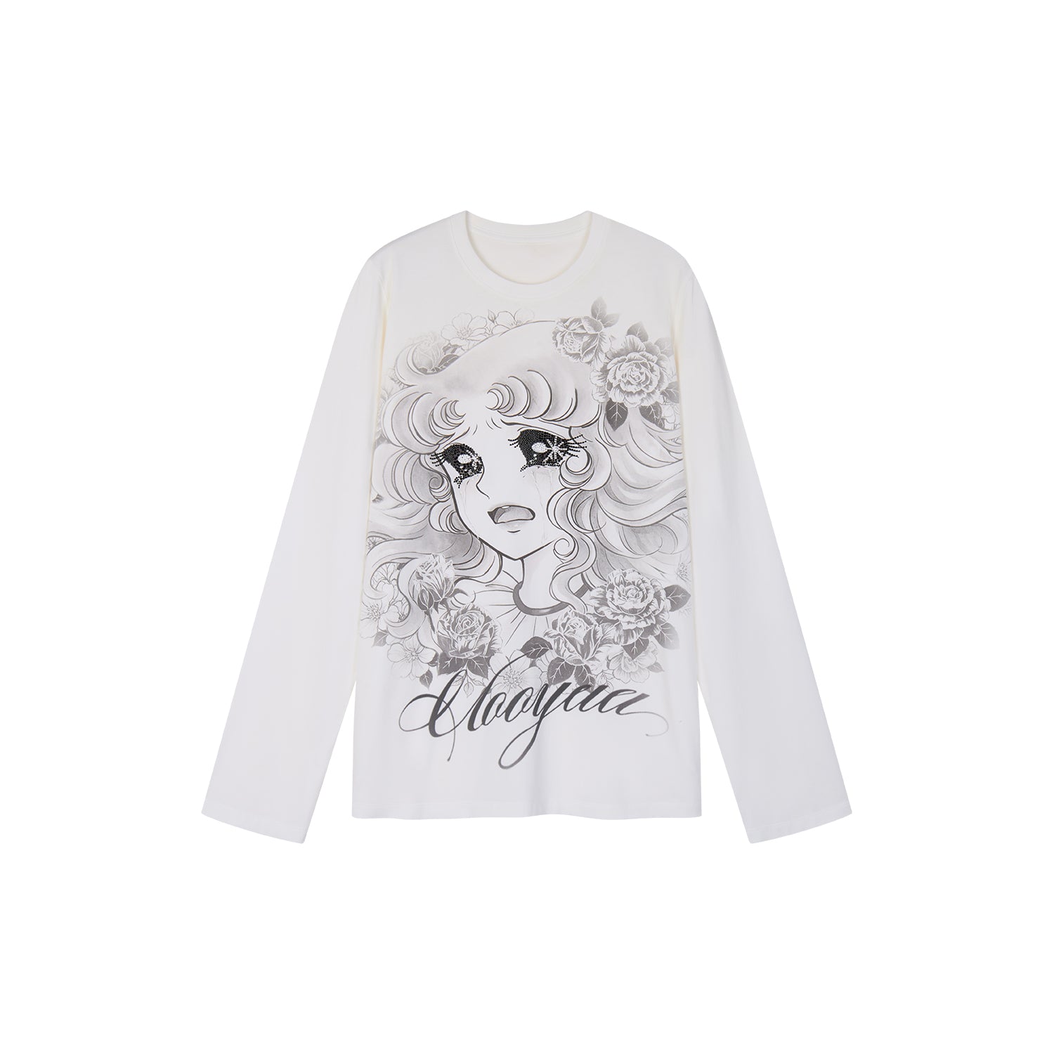 Rhinestone Sailor-Girl Graphic Sweatshirt