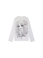 Rhinestone Sailor-Girl Graphic Sweatshirt